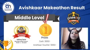 SUCCESS SAGA CONTINUES FOR BLUE BELLS MODEL SCHOOL IN AVISHKAAR LEAGUE 2020